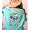 Hello 3rd Grade Boy Girl Teacher Back To School 3rd Grade Women's Comfort Colors T-Shirt Back Print Chalky Mint Hello 3rd Grade Boy Girl Teacher Back To School 3rd Grade Women's Comfort Colors T-Shirt Back Print Chalky Mint