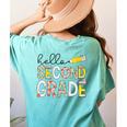 Hello Second Grade Team 2nd Grade Back To School Teacher Kid Women's Comfort Colors T-Shirt Back Print Chalky Mint Hello Second Grade Team 2nd Grade Back To School Teacher Kid Women's Comfort Colors T-Shirt Back Print Chalky Mint