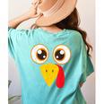 Hilarious Turkey Halloween Thanksgiving Teacher Nurse Women's Comfort Colors T-Shirt Back Print Chalky Mint Hilarious Turkey Halloween Thanksgiving Teacher Nurse Women's Comfort Colors T-Shirt Back Print Chalky Mint