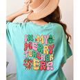 In My Holly Xmas Jolly Teacher Era Teacher Vibes Christmas Women's Comfort Colors T-Shirt Back Print Chalky Mint In My Holly Xmas Jolly Teacher Era Teacher Vibes Christmas Women's Comfort Colors T-Shirt Back Print Chalky Mint
