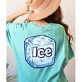 Ice Halloween Pun Costume Easy Lazy Team Group Teacher Women's Comfort Colors T-Shirt Back Print Chalky Mint Ice Halloween Pun Costume Easy Lazy Team Group Teacher Women's Comfort Colors T-Shirt Back Print Chalky Mint