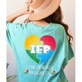 IEP I Encourage Progress Special Education School Teacher Women's Comfort Colors T-Shirt Back Print Chalky Mint IEP I Encourage Progress Special Education School Teacher Women's Comfort Colors T-Shirt Back Print Chalky Mint