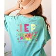 IEP I Encourage Progress Teacher Special Education Men Women Women's Comfort Colors T-Shirt Back Print Chalky Mint IEP I Encourage Progress Teacher Special Education Men Women Women's Comfort Colors T-Shirt Back Print Chalky Mint