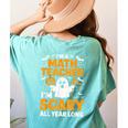 I'm A Math Teacher I'm Scary All Year Long Spooky Halloween Women's Comfort Colors T-Shirt Back Print Chalky Mint I'm A Math Teacher I'm Scary All Year Long Spooky Halloween Women's Comfort Colors T-Shirt Back Print Chalky Mint