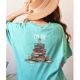 I'm Ok Read Book Reading Nerd Librarian Teacher School Women's Comfort Colors T-Shirt Back Print Chalky Mint