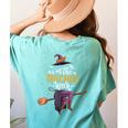 Im The Teacher Witch Halloween Matching Group Costume Women's Comfort Colors T-Shirt Back Print Chalky Mint
