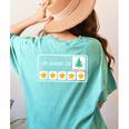 I'm Working For Christmas Break 5 Star Winter Teacher Stars Women's Comfort Colors T-Shirt Back Print Chalky Mint