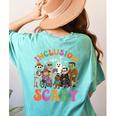 Inclusion Isnt Scary Halloween Skeleton Ghost Sped Teacher Women's Comfort Colors T-Shirt Back Print Chalky Mint Inclusion Isnt Scary Halloween Skeleton Ghost Sped Teacher Women's Comfort Colors T-Shirt Back Print Chalky Mint