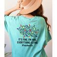 It's Fine I'm Fine Christmas Lights Teacher Xmas Women's Comfort Colors T-Shirt Back Print Chalky Mint It's Fine I'm Fine Christmas Lights Teacher Xmas Women's Comfort Colors T-Shirt Back Print Chalky Mint