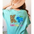 K Is For Kindergarten Teacher Tie Dye Back To School Kinder For Men Women Girls Kids Women's Comfort Colors T-Shirt Back Print Chalky Mint