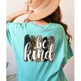 Be Kind Women Inspirational Teacher Animal Print Women's Comfort Colors T-Shirt Back Print Chalky Mint Be Kind Women Inspirational Teacher Animal Print Women's Comfort Colors T-Shirt Back Print Chalky Mint