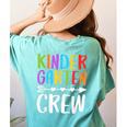 Kindergarten Crew Shirt Kinder Crew Teacher Boy Girl Women's Comfort Colors T-Shirt Back Print Chalky Mint