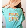 Kindergarten Dream Ghost Team Fall Halloween Spooky Teachers Women's Comfort Colors T-Shirt Back Print Chalky Mint