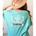 La Profe Mas Chingona Spanish Female Teacher Women's Comfort Colors T-Shirt Back Print Chalky Mint La Profe Mas Chingona Spanish Female Teacher Women's Comfort Colors T-Shirt Back Print Chalky Mint