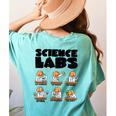 Labrador Retriever Science Labs Dog Lover Teacher Women's Comfort Colors T-Shirt Back Print Chalky Mint