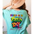 Let The Games Begin Fourth Grade Field Day 2025 Teacher Kid Women's Comfort Colors T-Shirt Back Print Chalky Mint
