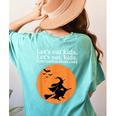 Let's Eat Kids Punctuation Saves Live Witch Grammar Teacher Women's Comfort Colors T-Shirt Back Print Chalky Mint Let's Eat Kids Punctuation Saves Live Witch Grammar Teacher Women's Comfort Colors T-Shirt Back Print Chalky Mint