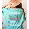 Can I Lick It Periodic Table Of Elements Science Teacher Women's Comfort Colors T-Shirt Back Print Chalky Mint Can I Lick It Periodic Table Of Elements Science Teacher Women's Comfort Colors T-Shirt Back Print Chalky Mint