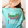 Can I Lick It Periodic Table Science Teacher Chemistry Women's Comfort Colors T-Shirt Back Print Chalky Mint Can I Lick It Periodic Table Science Teacher Chemistry Women's Comfort Colors T-Shirt Back Print Chalky Mint