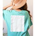 Lined Paper Notebook Halloween Costume For Students Teachers For Men Women Kids Women's Comfort Colors T-Shirt Back Print Chalky Mint Lined Paper Notebook Halloween Costume For Students Teachers For Men Women Kids Women's Comfort Colors T-Shirt Back Print Chalky Mint