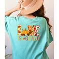 Love First Grade Happy Fall Thanksgiving Women 1st Teacher Women's Comfort Colors T-Shirt Back Print Chalky Mint Love First Grade Happy Fall Thanksgiving Women 1st Teacher Women's Comfort Colors T-Shirt Back Print Chalky Mint