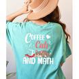 I Love Math Cats And Coffee Heart Mathematics Teacher Women's Comfort Colors T-Shirt Back Print Chalky Mint I Love Math Cats And Coffee Heart Mathematics Teacher Women's Comfort Colors T-Shirt Back Print Chalky Mint