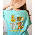 LOVE Pre-K Pumpkin Teacher Student Halloween Costume Women's Comfort Colors T-Shirt Back Print Chalky Mint LOVE Pre-K Pumpkin Teacher Student Halloween Costume Women's Comfort Colors T-Shirt Back Print Chalky Mint