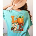 Love Preschool Teacher Turkey Thanksgiving Autumn Fall Women's Comfort Colors T-Shirt Back Print Chalky Mint Love Preschool Teacher Turkey Thanksgiving Autumn Fall Women's Comfort Colors T-Shirt Back Print Chalky Mint