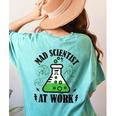 Mad Scientist Science Teacher Halloween Costume Teen Girls Women's Comfort Colors T-Shirt Back Print Chalky Mint Mad Scientist Science Teacher Halloween Costume Teen Girls Women's Comfort Colors T-Shirt Back Print Chalky Mint