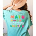 Math Gives Us Hope That Every Problem Has A Solution Teacher For Men Women Girls Kids Women's Comfort Colors T-Shirt Back Print Chalky Mint Math Gives Us Hope That Every Problem Has A Solution Teacher For Men Women Girls Kids Women's Comfort Colors T-Shirt Back Print Chalky Mint