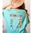 Math Teacher Christmas 12 Days Of Teaching Math Christmas Women's Comfort Colors T-Shirt Back Print Chalky Mint Math Teacher Christmas 12 Days Of Teaching Math Christmas Women's Comfort Colors T-Shirt Back Print Chalky Mint