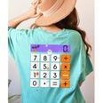 Math Teacher Halloween Costume Calculator Math Pun Women's Comfort Colors T-Shirt Back Print Chalky Mint Math Teacher Halloween Costume Calculator Math Pun Women's Comfort Colors T-Shirt Back Print Chalky Mint