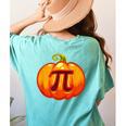 Math Teacher Halloween Costume Pumpkin Pi Pun Pie Men Women's Comfort Colors T-Shirt Back Print Chalky Mint Math Teacher Halloween Costume Pumpkin Pi Pun Pie Men Women's Comfort Colors T-Shirt Back Print Chalky Mint