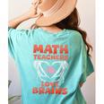 Math Teachers Love Brains Scary Halloween Men Women Women's Comfort Colors T-Shirt Back Print Chalky Mint Math Teachers Love Brains Scary Halloween Men Women Women's Comfort Colors T-Shirt Back Print Chalky Mint