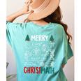 Merry Christmath – Math Christmas For Math Teacher For Men Women Kids Women's Comfort Colors T-Shirt Back Print Chalky Mint