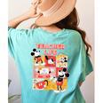 Mickey Mouse Teacher Life Women's Comfort Colors T-Shirt Back Print Chalky Mint