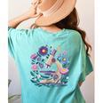 Microscope Flower Butterfly Biology Science Teacher Student Women's Comfort Colors T-Shirt Back Print Chalky Mint Microscope Flower Butterfly Biology Science Teacher Student Women's Comfort Colors T-Shirt Back Print Chalky Mint