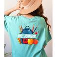 Ms Johnson Personalized Name Back To School Teacher For Men Women Kids Women's Comfort Colors T-Shirt Back Print Chalky Mint