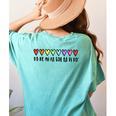 Music Teacher Hearts Music Teaching Women's Comfort Colors T-Shirt Back Print Chalky Mint Music Teacher Hearts Music Teaching Women's Comfort Colors T-Shirt Back Print Chalky Mint
