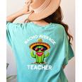 Nacho Average Teacher Sarcastic Women Teaching Women's Comfort Colors T-Shirt Back Print Chalky Mint Nacho Average Teacher Sarcastic Women Teaching Women's Comfort Colors T-Shirt Back Print Chalky Mint