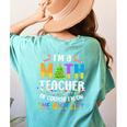 On The Nice List Christmas Math Teacher Women Men Women's Comfort Colors T-Shirt Back Print Chalky Mint On The Nice List Christmas Math Teacher Women Men Women's Comfort Colors T-Shirt Back Print Chalky Mint