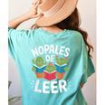 Nopales De Leer Bilingual Teacher Maestra Spanish Teacher Women's Comfort Colors T-Shirt Back Print Chalky Mint Nopales De Leer Bilingual Teacher Maestra Spanish Teacher Women's Comfort Colors T-Shirt Back Print Chalky Mint