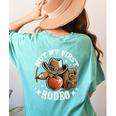 Not My First Rodeo Back To School Teacher Women's Comfort Colors T-Shirt Back Print Chalky Mint Not My First Rodeo Back To School Teacher Women's Comfort Colors T-Shirt Back Print Chalky Mint
