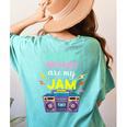 Nursery Rhymes Are My Jam 80s Retro Teachers & Students Kids Women's Comfort Colors T-Shirt Back Print Chalky Mint