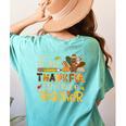 One Thankful 4th Grade Teacher Turkey Leopard Thanksgiving Women's Comfort Colors T-Shirt Back Print Chalky Mint One Thankful 4th Grade Teacher Turkey Leopard Thanksgiving Women's Comfort Colors T-Shirt Back Print Chalky Mint