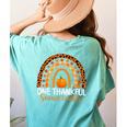 One Thankful Science Teacher Rainbow Boho Fall Thanksgiving Women's Comfort Colors T-Shirt Back Print Chalky Mint One Thankful Science Teacher Rainbow Boho Fall Thanksgiving Women's Comfort Colors T-Shirt Back Print Chalky Mint
