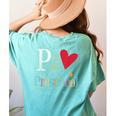 P Is For Preschool Teacher Student Back To School Women's Comfort Colors T-Shirt Back Print Chalky Mint P Is For Preschool Teacher Student Back To School Women's Comfort Colors T-Shirt Back Print Chalky Mint