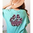 Panthers Paw Print Leopard Maroon Panther Pride Teacher Women's Comfort Colors T-Shirt Back Print Chalky Mint Panthers Paw Print Leopard Maroon Panther Pride Teacher Women's Comfort Colors T-Shirt Back Print Chalky Mint