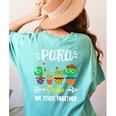 PARA Crew School Cactus Team PARA Teacher Squad For Men Women Kids Women's Comfort Colors T-Shirt Back Print Chalky Mint