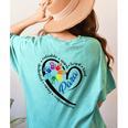 Para Heart Teacher Paraprofessional Paraeducator Men Women Women's Comfort Colors T-Shirt Back Print Chalky Mint Para Heart Teacher Paraprofessional Paraeducator Men Women Women's Comfort Colors T-Shirt Back Print Chalky Mint